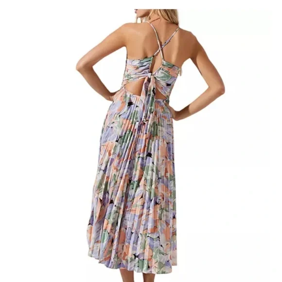 Astr Multicolor Floral Midi Dress - Picture 2 of 6
